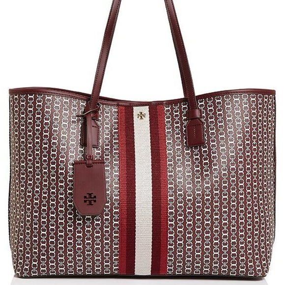 Tory Burch Gemini Link Tote in Real Burgundy - Picture 4 of 16